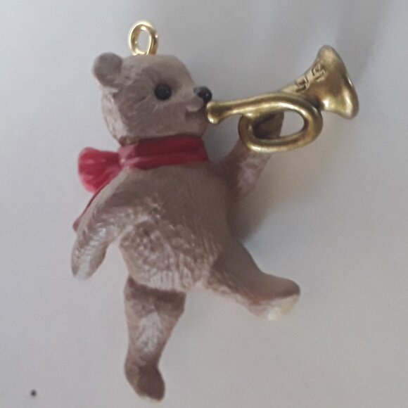 Hallmark Miniature Ornament- March of the Teddy Bears, 1995 box is torn - Picture 2 of 6